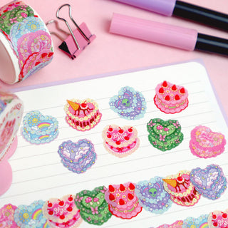 Elrosabel 'Heart Cakes' Washi Tape Stickers