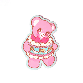 Elrosabel 'Strawberry Cake Bear' Sticker