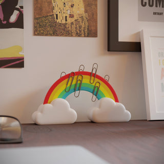 Rainbow Magnetic Paperclip Holder