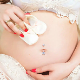 White Sparkle Pregnancy Piercing (14g)