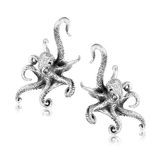 White Brass Octopus Ear Weights - PAIR (4mm+)
