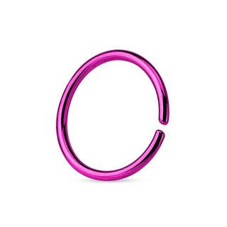 Fuchsia Steel Seamless Ring (20g-14g)