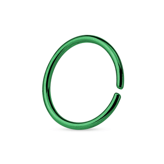 Green Steel Seamless Ring (20g-14g)