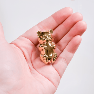 Brass Kitten Ear Weights - PAIR (16mm+)