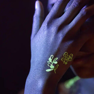 The Glowing Garden (Glow-in-the-Dark) - Tattly Temporary Tattoos