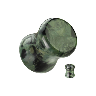 Green Eye Jasper Double Flare Plug