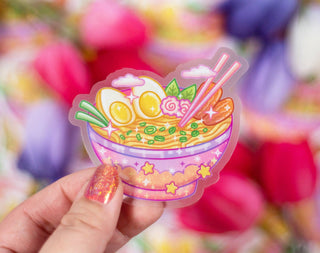 Ramen Bowl Clear Sticker