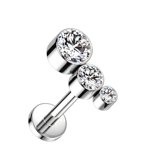 Titanium Internally Threaded Bubbles Stud