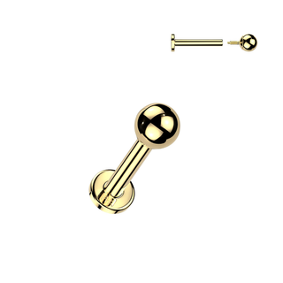 14ct Gold Internally Threaded Stud
