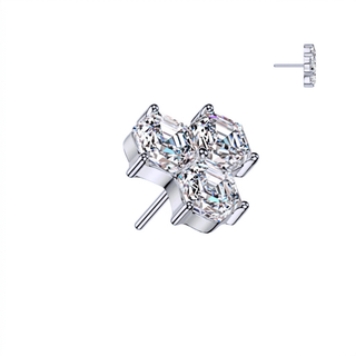 Titanium CZ Honeycomb Push Fit Top