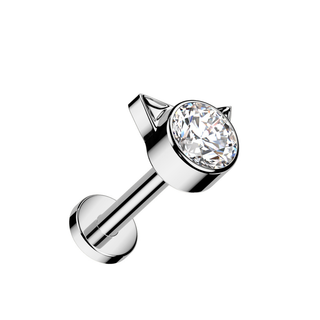 Titanium Internally Threaded Kitty Flatback Stud