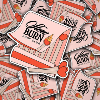 Vinyl Decal Slow Burn Book Club Matchbook