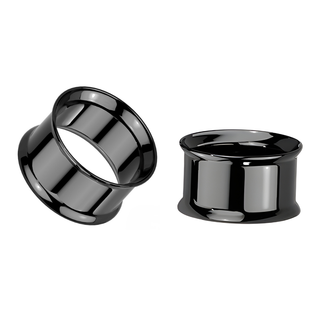 Implant Grade Titanium Double Flare Tunnel - Black