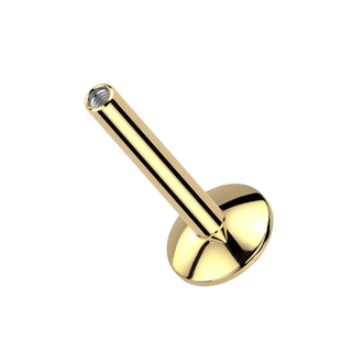 Titanium Threaded Convex Flatback Post