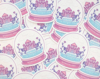 Snowglobe Clear Sticker