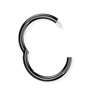 Titanium Hinged Ring - Hook Closure