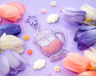 Iced Coffee Keychain