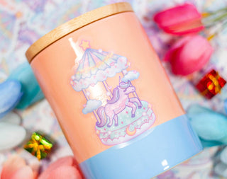 Unicorn Carousel Clear Sticker