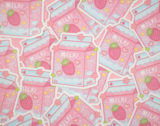 Strawberry Milk Sticker