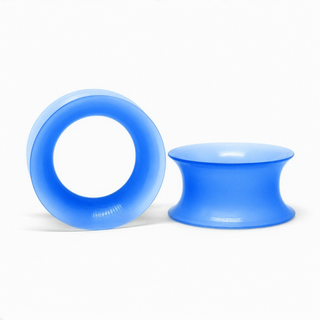 Blue Silicone Ear Skin (4mm-25mm)