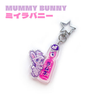 Elrosabel 'Mummy Bunny' Spooky Ramune Keychain