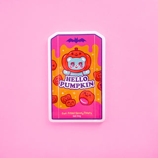 Elrosabel 'Hello Pumpkin' Sticker