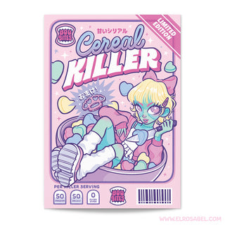 Elrosabel "Cereal Killer" A5 Postcard Print