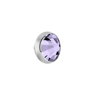 Lavender Swarovski Crystal Stud (16g)