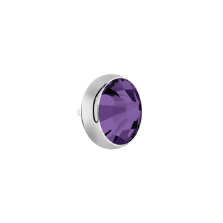 Purple Swarovski Crystal Stud (16g)