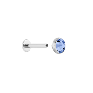 Blue Swarovski Crystal Stud (16g)