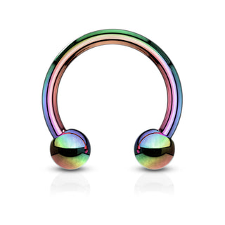 Horseshoe Rings, Surgical Steel (18g-00g)