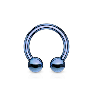 Horseshoe Rings, Surgical Steel (18g-00g)