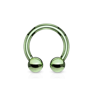 Horseshoe Rings, Surgical Steel (18g-00g)