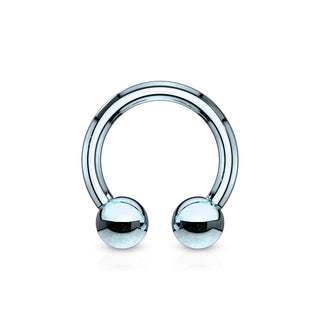 Horseshoe Rings, Surgical Steel (18g-00g)