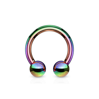 Horseshoe Rings, Surgical Steel (18g-00g)