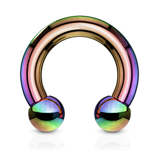 Horseshoe Rings, Surgical Steel (18g-00g)