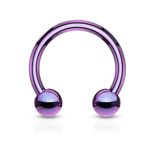 Horseshoe Rings, Surgical Steel (18g-00g)