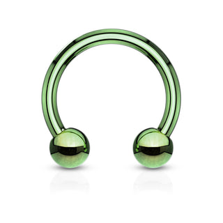 Horseshoe Rings, Surgical Steel (18g-00g)