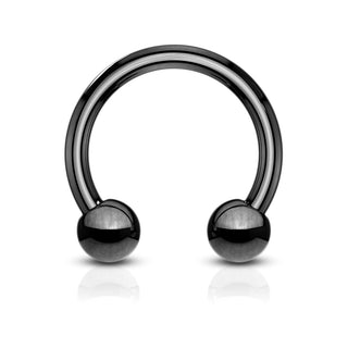 Horseshoe Rings, Surgical Steel (18g-00g)