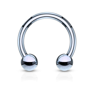Horseshoe Rings, Surgical Steel (18g-00g)