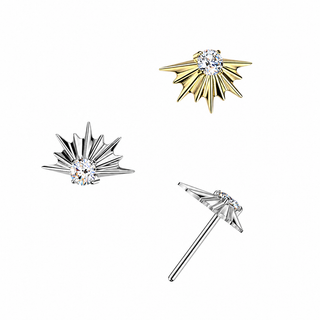 Titanium Half Starburt Push Fit Top
