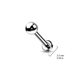 Titanium Threadless Flatback Stud (20g-16g)