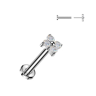 Petals Titanium Threadless Stud