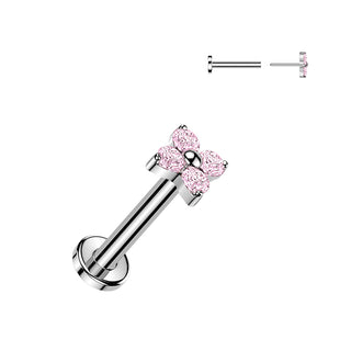 Petals Titanium Threadless Stud