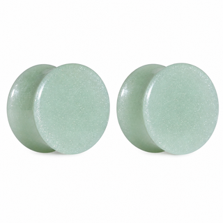 Green Adventurine Double Flare Plug
