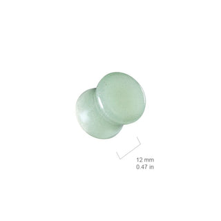 Green Adventurine Double Flare Plug