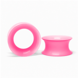 Pink Silicone Ear Skin (4mm-25mm)