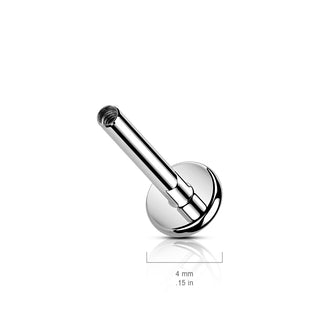 4mm Titanium Internally Threaded Flatback Base