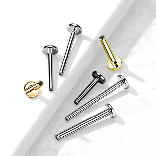 4mm Titanium Internally Threaded Flatback Base