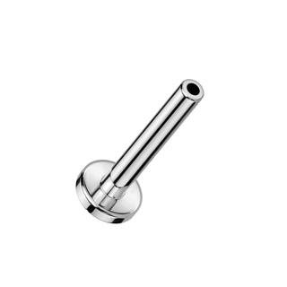 Threadless Titanium Flatback Stud Base - Silver